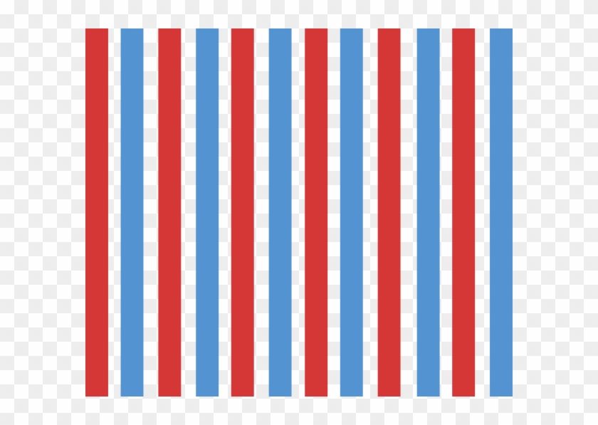 Vertical Stripes Clip Art - Red And Blue Vertical Stripes #254198