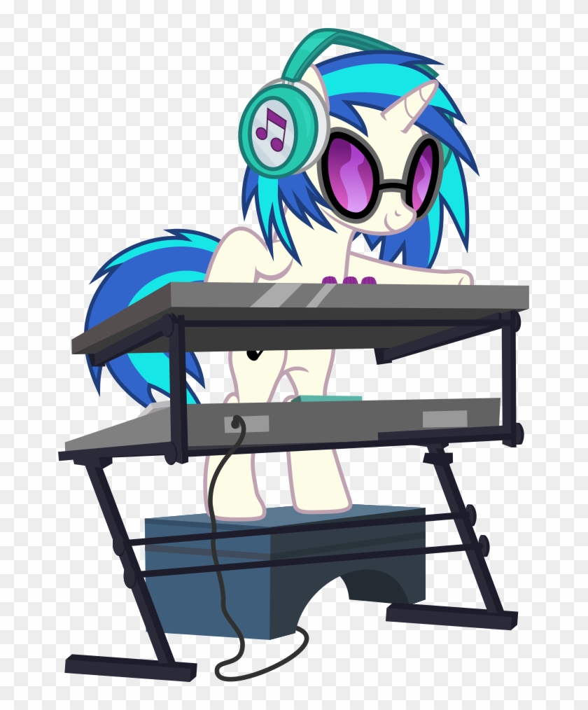 Punzil504, Bipedal, Dj Pon-3, Female, Hooves, Horn, - Chair #1630008