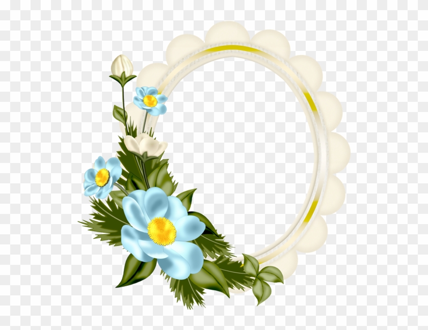 Borders And Frames, Flower Frame, Papo, Digital Image, - Picture Frame #1630029