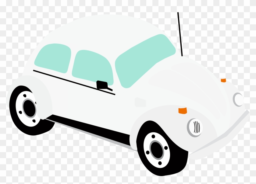White Vector Image Free Stock Photo Public - Beetle Clipart Car #1630144