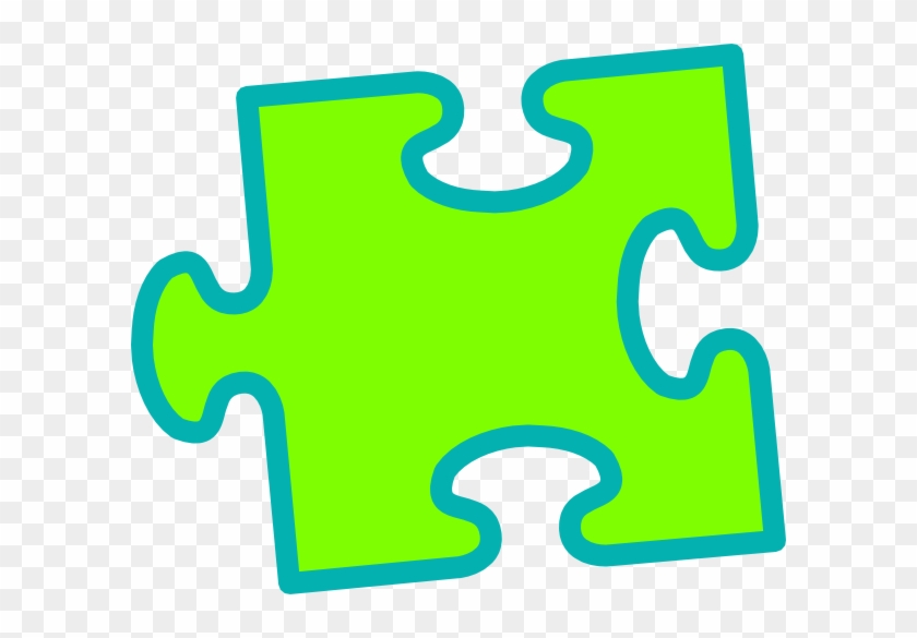 This Free Clip Arts Design Of Green On Green Puzzle - This Free Clip Arts Design Of Green On Green Puzzle #1630798