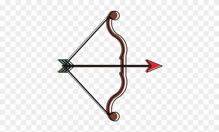 Bow And Arrow Archery Icon Image - Bow And Arrow #1631078