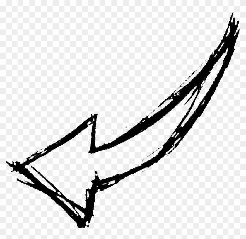 Hand Drawn Vintage Arrow Png - Hand Drawn Arrow Down Png #1631084