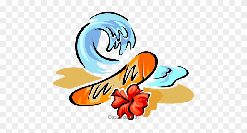 Surf Design Royalty Free Vector Clip Art Illustration - Surf Design Royalty Free Vector Clip Art Illustration #1631165