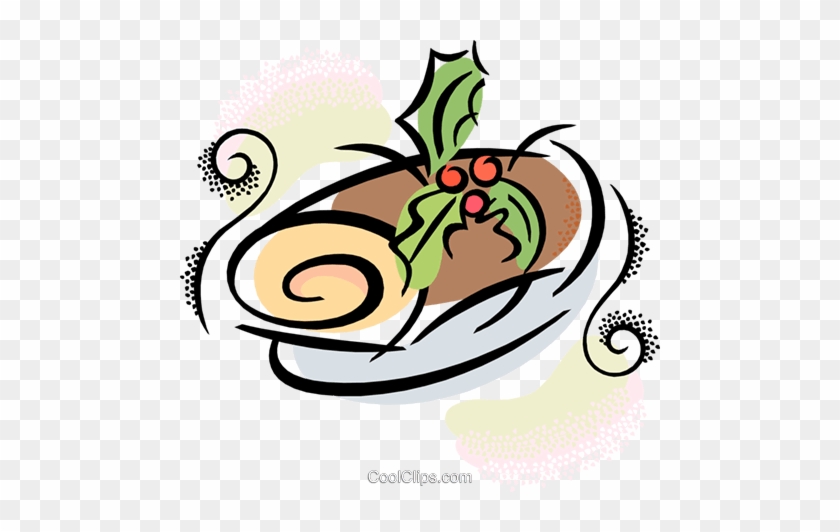 Yule Log Royalty Free Vector Clip Art Illustration - Yule Log Clip Art #1631642