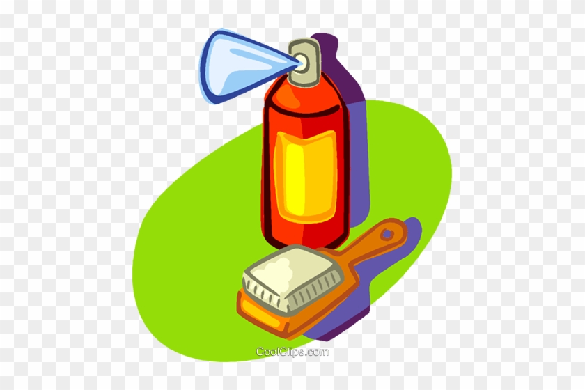 Aerosol Can Royalty Free Vector Clip Art Illustration - Toothpaste And Shampoo Clipart #1631648