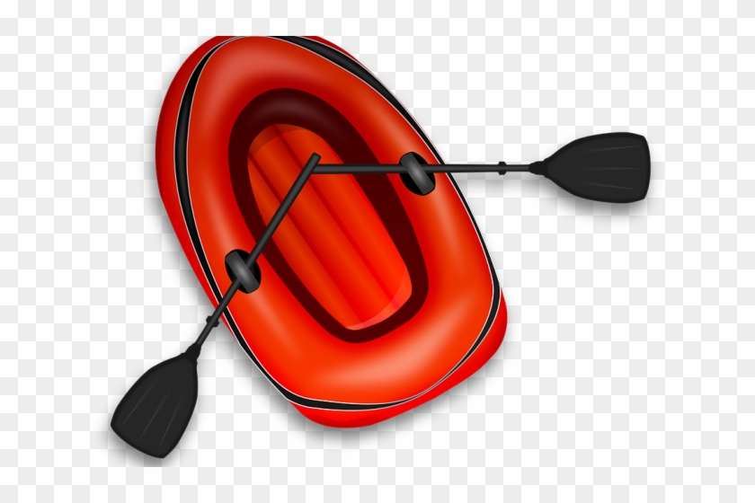 Row Boat Clipart Log Boat - Rubber Boat Clip Art #1631669