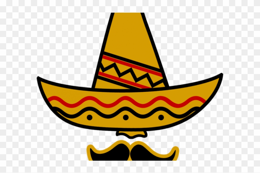 Wild West Clipart Cinco De Mayo - Mexican Hat And Mustache #1632453