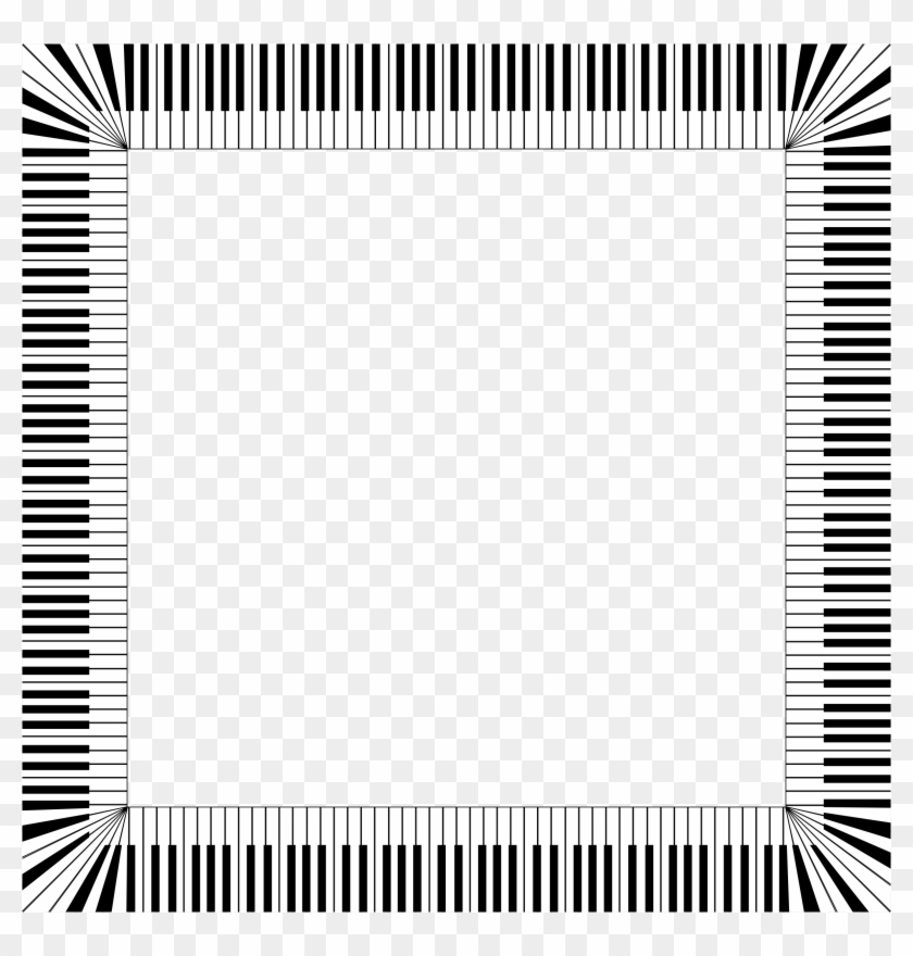 Piano Keys Clip Art Border - Piano Border Clip Art #1632687