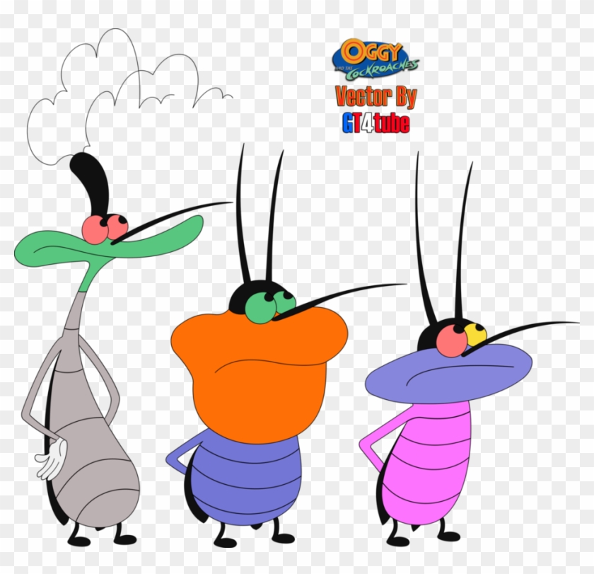 Oggy Cockroach Music Download Clip Art Transprent - Oggy And The Cockroaches Joey Dee Dee Marky #1633206