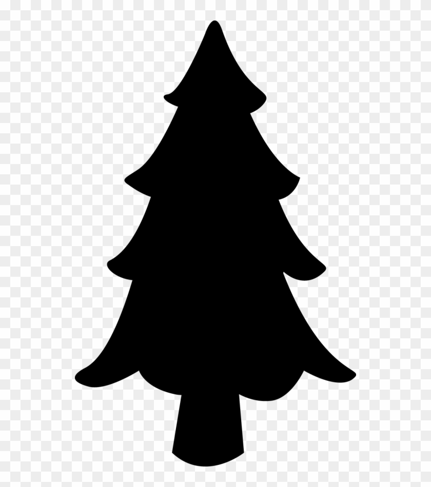 Christmas Day Clipart Santa Claus Christmas Graphics - Christmas Tree Silhouette Png #1633763