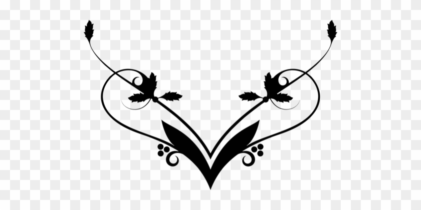 Black And White Computer Network Computer Icons Visual - Black Flourish Png #1634171