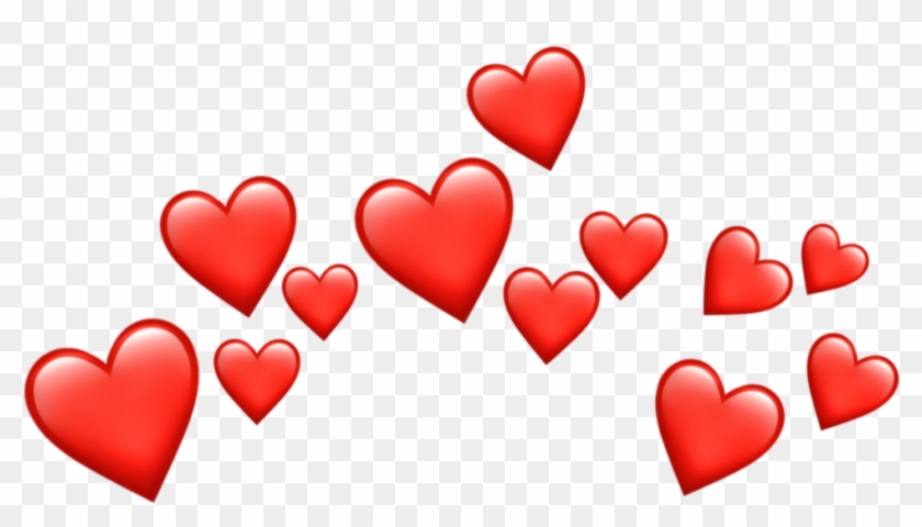 Photobooth Hearts Transparent Transparent Background - Coroa De Emojis Png #1634375