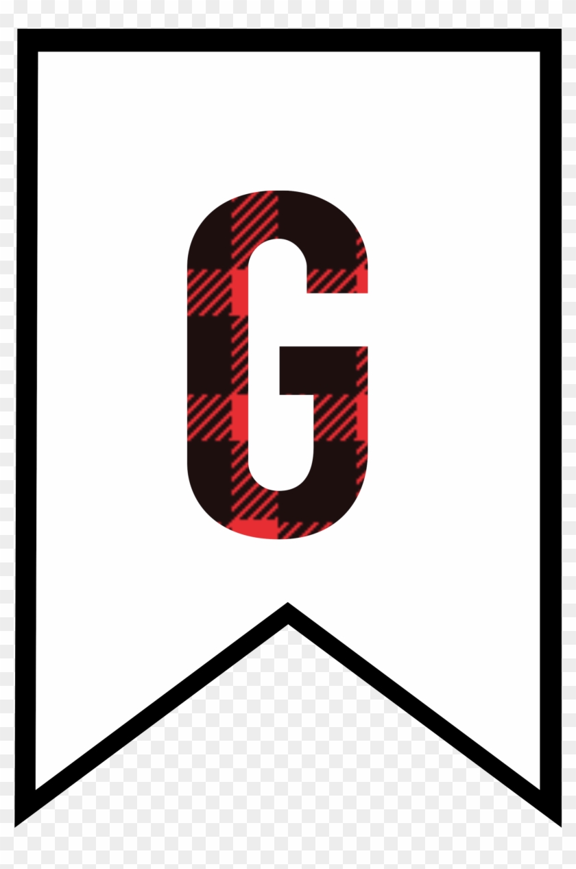 Buffalo Plaid Free Printable Banner Letters - Printable Letter Banner G #1634738