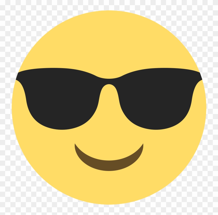 Emoticon Sunglasses Of Smiley Face Tears Joy Clipart - Smiling Face With Sunglasses #1634757