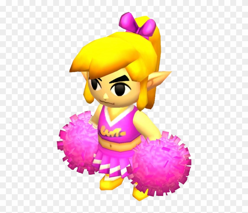Tfh Link Cheer Outfit Model - Triforce Heroes Link Cheerleader #1634876
