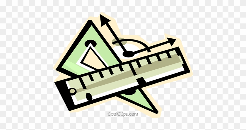 Lineal Und Dreieck Mess Vektor Clipart Bild Vc010879 - Measurement Clipart #1634935