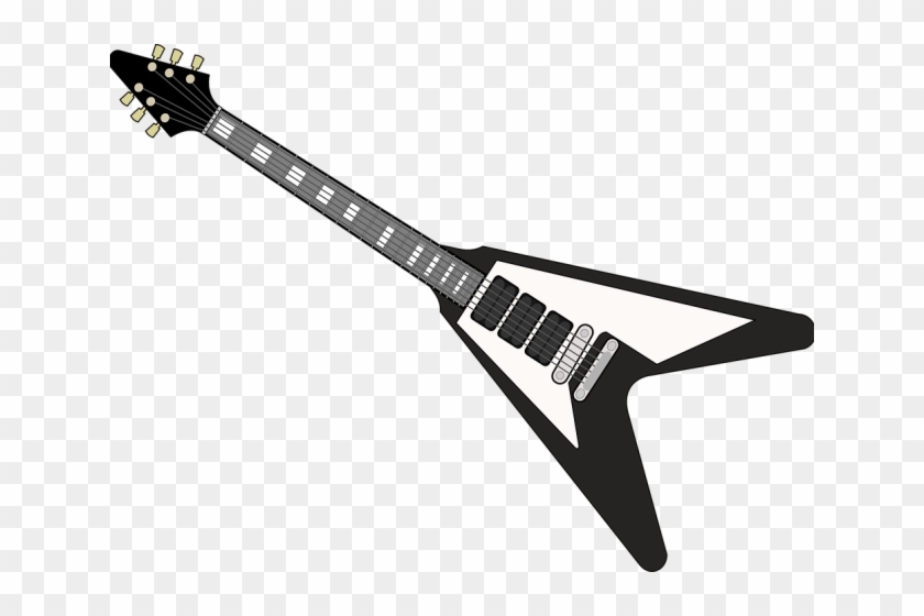 Guitar Clipart Rock Star - Flying V Guitar Clipart #1635105