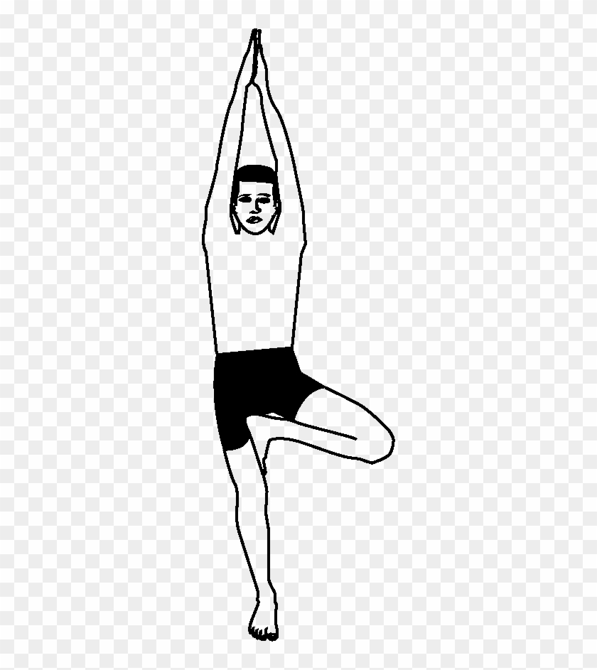 Vrksha Tree - Vrikshasana Black And White #1635196