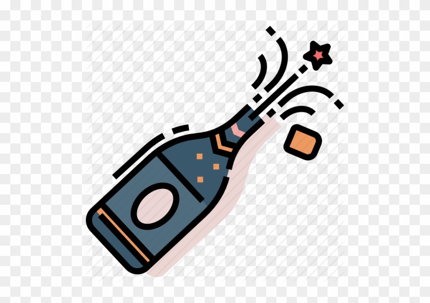 Champaign Clipart Celabration - Illustration #1635224