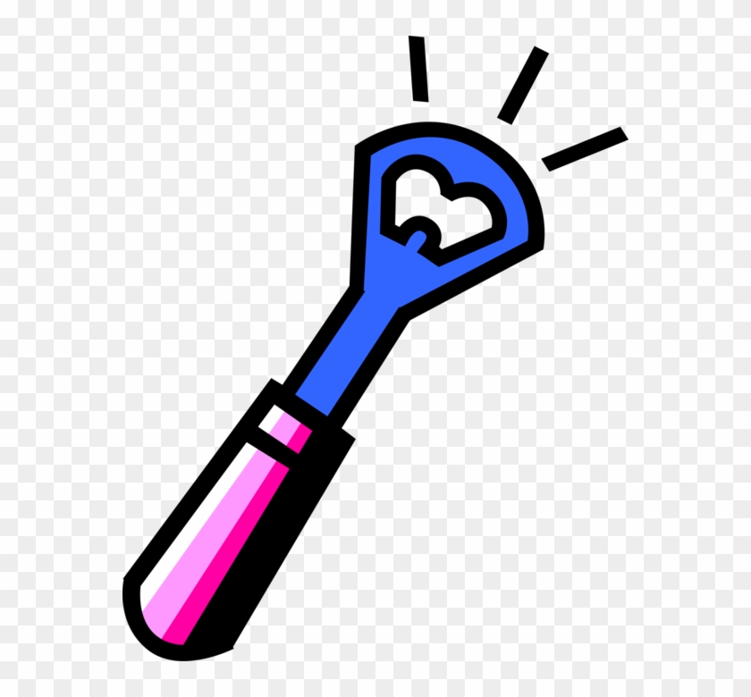 Vector Illustration Of Bottle Opener Removes Metal - Vector Illustration Of Bottle Opener Removes Metal #1635225