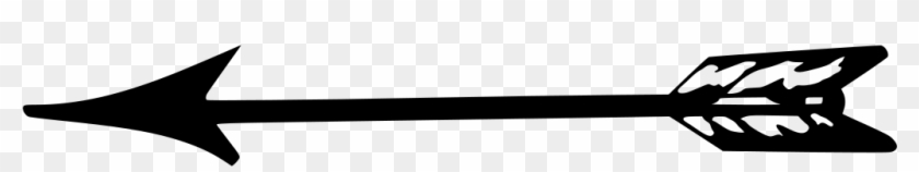 Feather Clipart Arrow - Black Feather Arrow Png #1636254