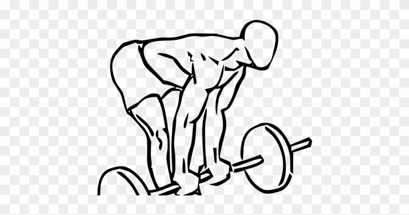 Deadlift Drawing Weight - Line Art #1637009