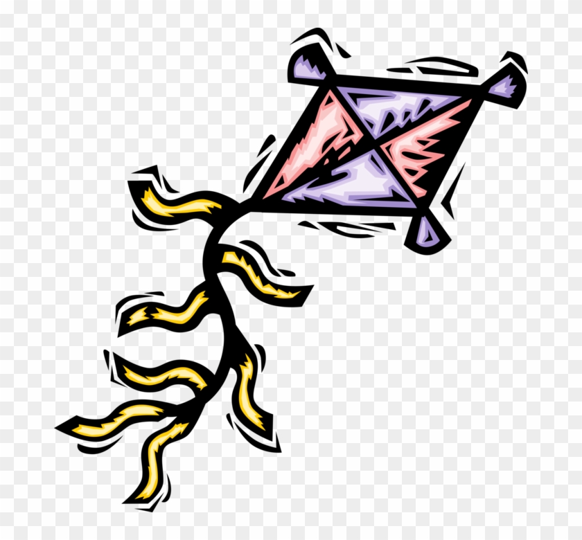 Vector Illustration Of Flying Tethered Heavier Than - Vector Illustration Of Flying Tethered Heavier Than #1637073