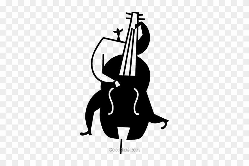 Cellist Royalty Free Vector Clip Art Illustration - Cellist Royalty Free Vector Clip Art Illustration #1637648