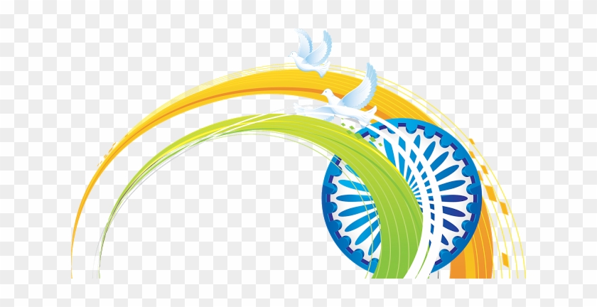 Abstract Artistic Indian Flag Wave Background Hd Png - Happy Independence Day 2018 #1638739