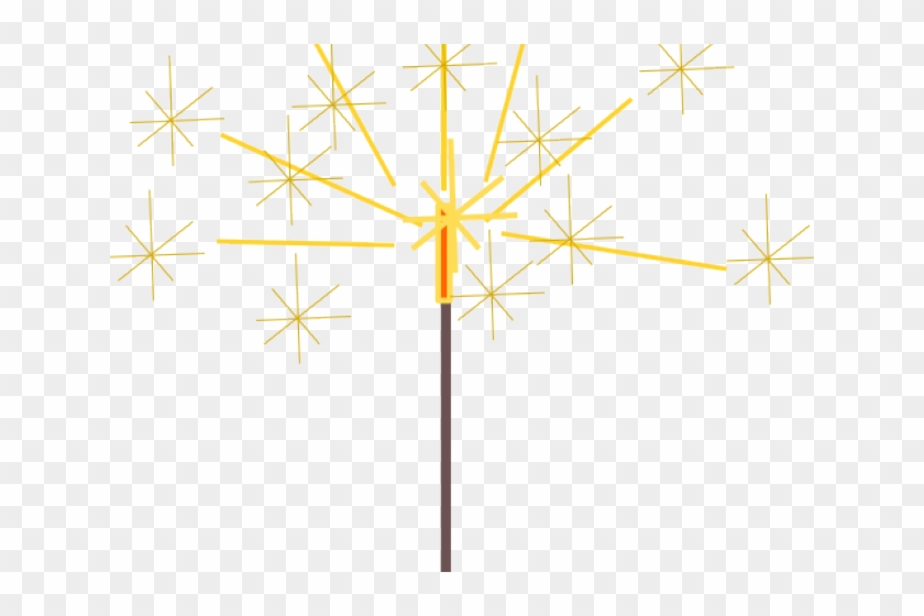 Sparklers Clipart New Year's - Transparent Background Sparkler Clipart #1639361