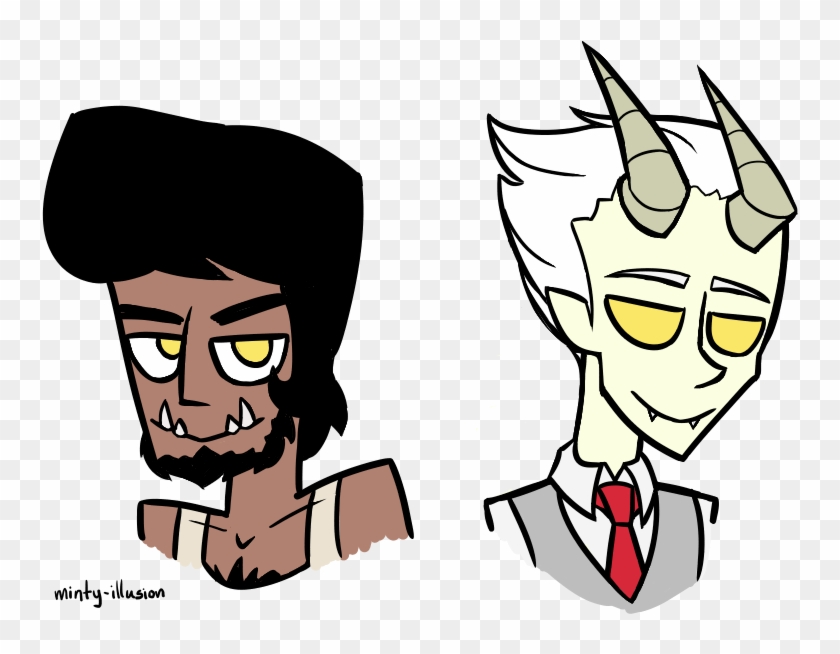 Idk Here's Half-orc Samson And Tiefling Leviathan - Cartoon #1640008