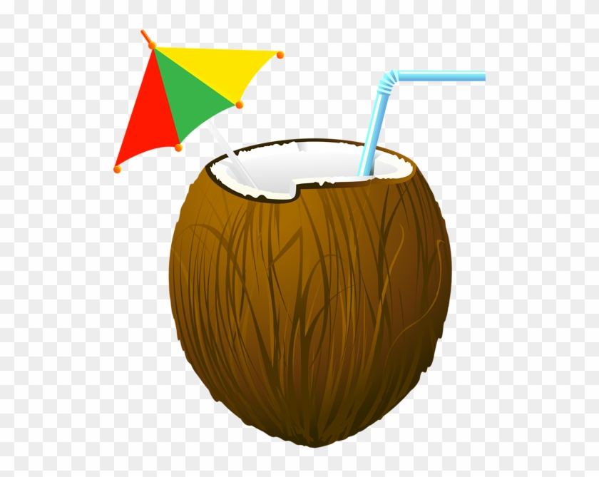 Cocktails Clipart Exotic - Transparent Background Coconut Clipart #1640113