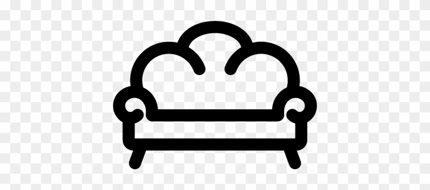 Antique Sofa Vector - وکتور مبل سیاه و سفید #1640152