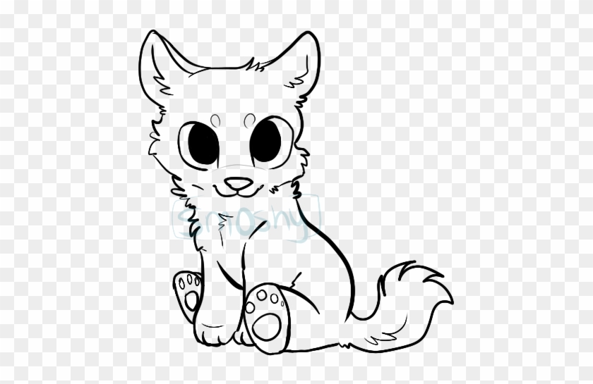 Free Chibi Again By P Ckyy On - Cute Chibi Wolf Drawing #1641952