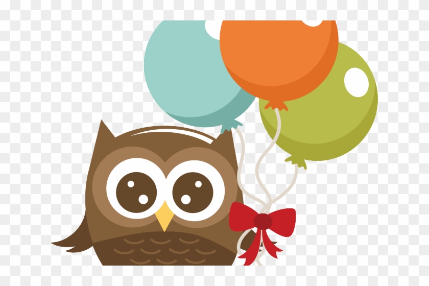 Owl Clipart Cheerleader - Transparent Birthday Owl Clipart #1641954