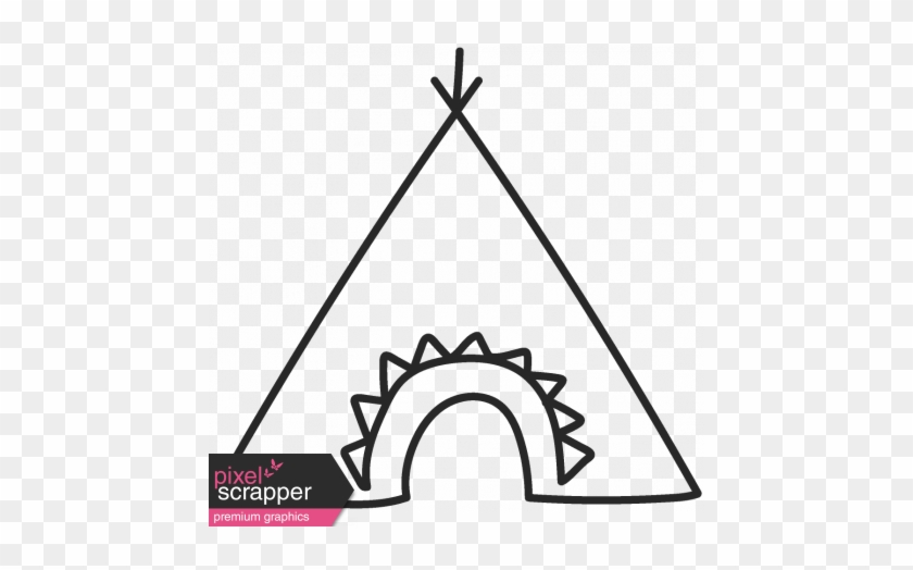 Bohemian Teepee Template Graphic By Pixel Scrapper - Bohemian Teepee Template Graphic By Pixel Scrapper #1642191