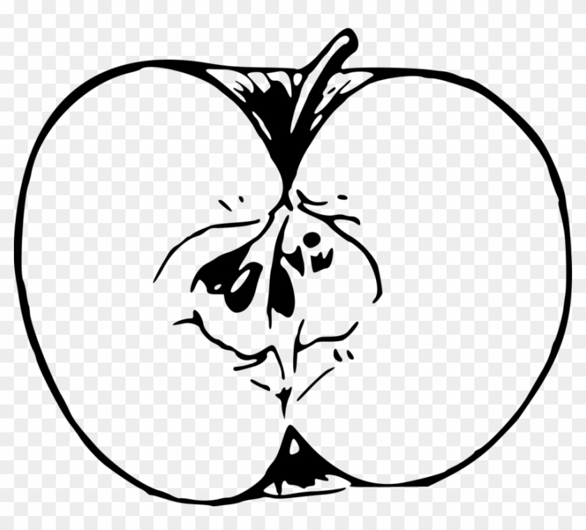 Drawing Black And White Computer Icons Line Art Apple - Drawing Black And White Computer Icons Line Art Apple #1642641