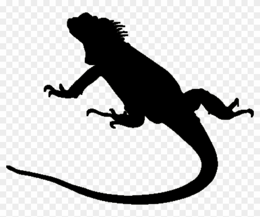 Iguana Silhouette Clipart 4 By Veronica - Iguana Silhouette #1643015