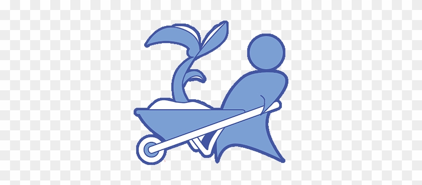 An Illustration Of A Person Pushing A Wheel Barrow - An Illustration Of A Person Pushing A Wheel Barrow #1643062
