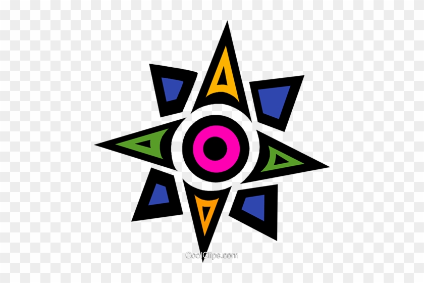 Northern Star Royalty Free Vector Clip Art Illustration - Emblem #1643417