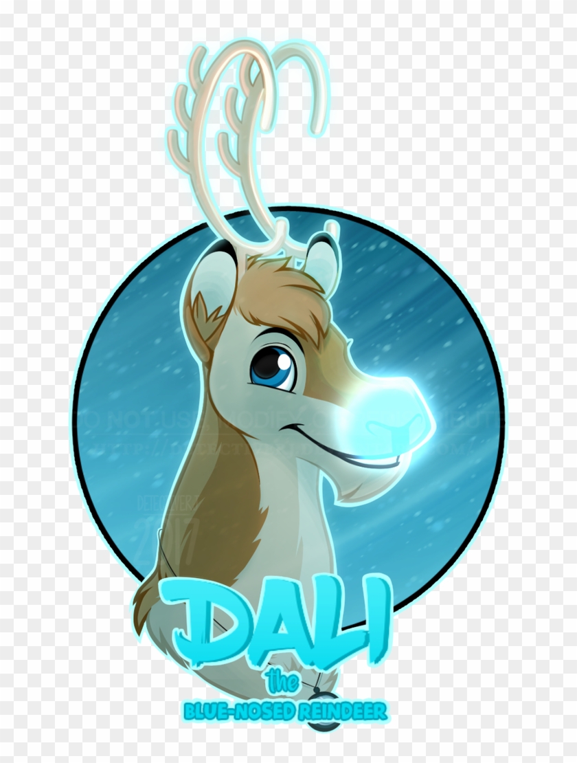 Dali The Blue-nosed Reindeer By Detectiverj - Cartoon #1644502