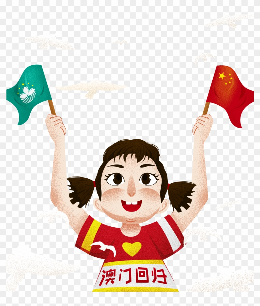 Cartoon Illustration Hand Drawn Flag Png And Psd - Cartoon #1644705