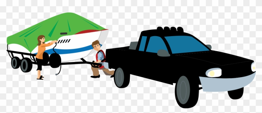 Boat Towing Preparation - Pickup Truck #1644744