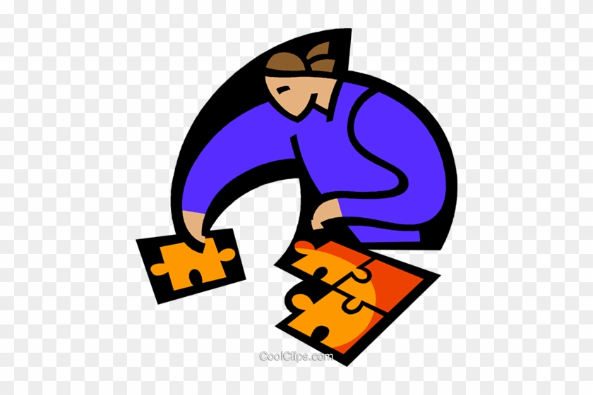 Metaphor, Putting All The Pieces Together Royalty Free - Metaphor, Putting All The Pieces Together Royalty Free #1644795