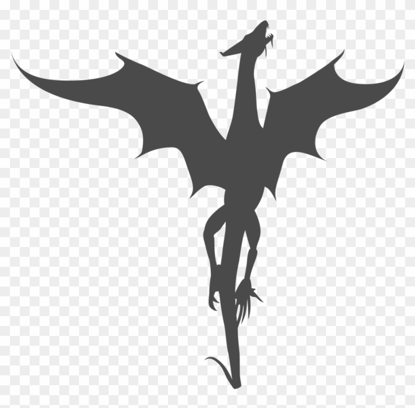 Dragon Silhouette - Dragon Game Of Thrones Vector #1645165
