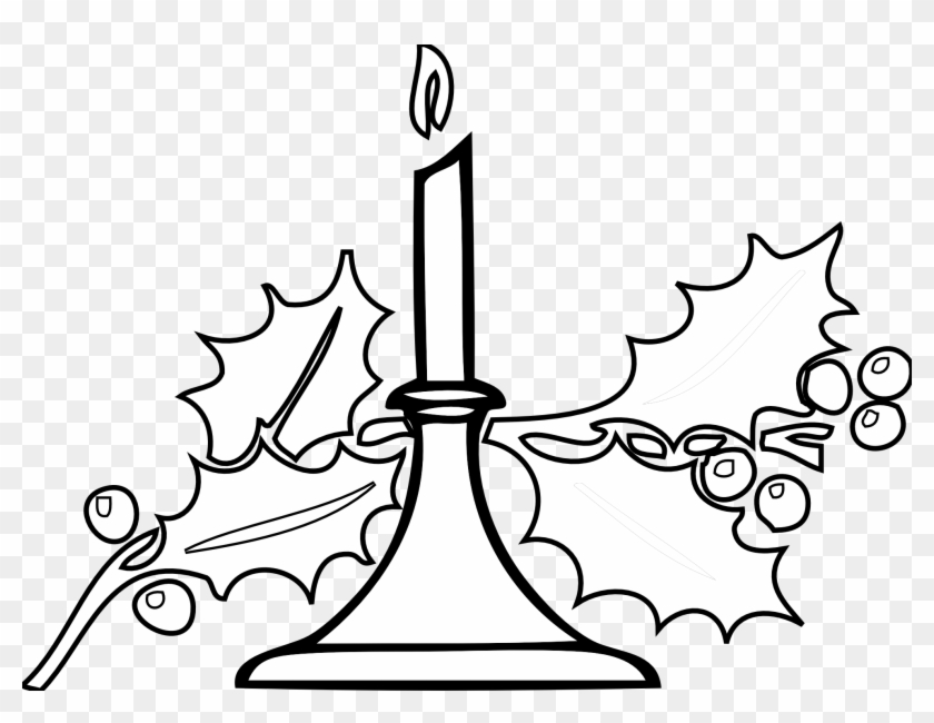Decorate - Christmas Clipart Black White #1645175