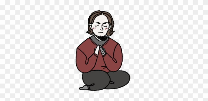 Kneeling Man Prayer Clipart - Cartoon #1646026