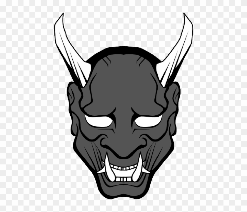 Free Png Download Japan Coloring Book - Oni Mask Png #1646900