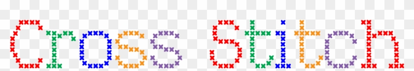Cross Stitch Text Transparent Background - Cross Stitch Text Transparent Background #1647081